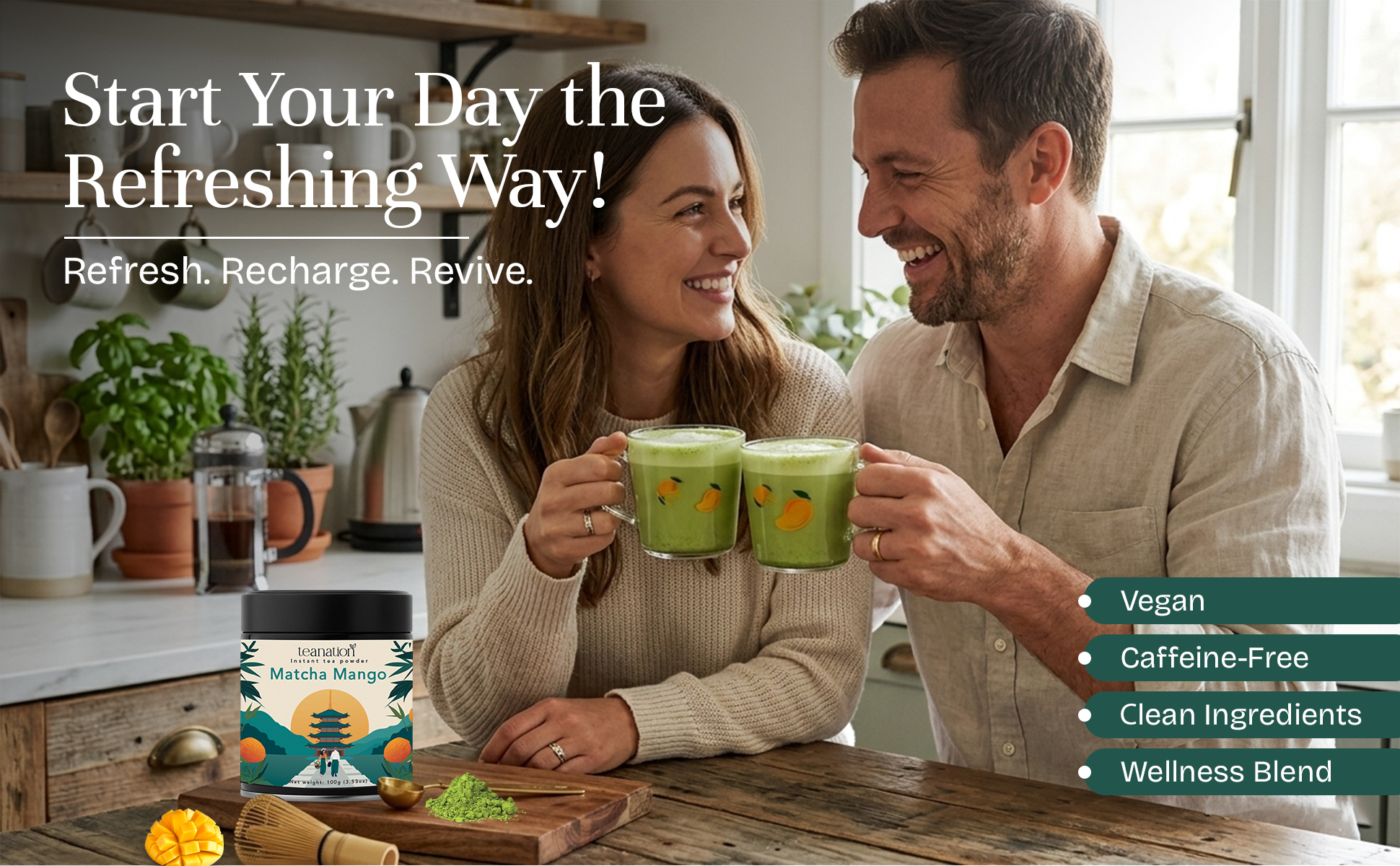 Friends enjoying matcha together